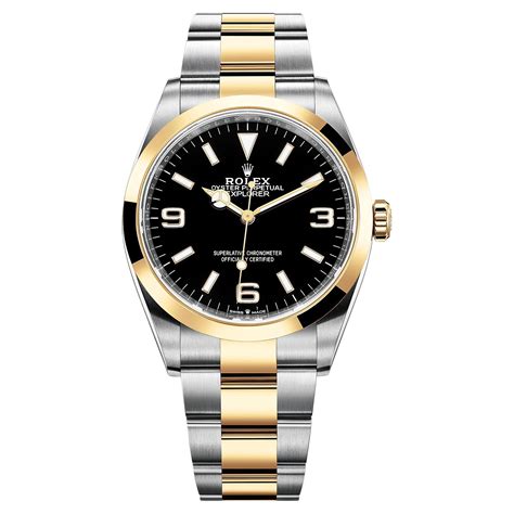 rolex explorer two tone 36mm|Rolex explorer 36mm price.